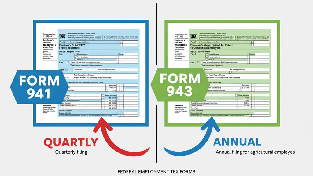 Form 941 vs 943